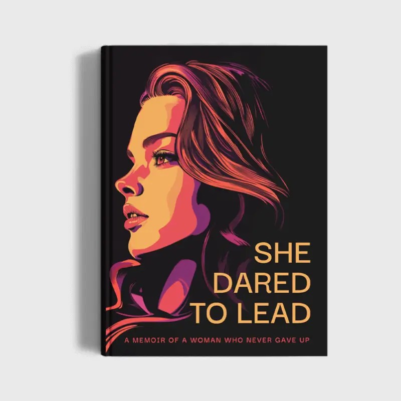 Professional book cover design with elegant typography