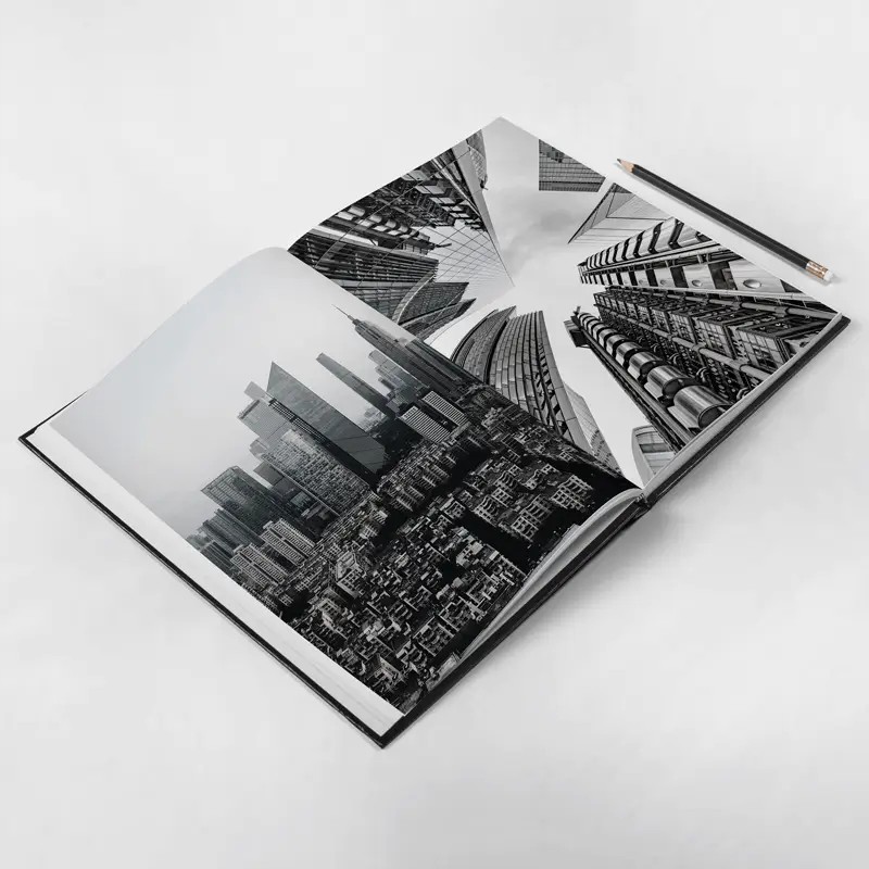Beautiful interior page layout with premium typography